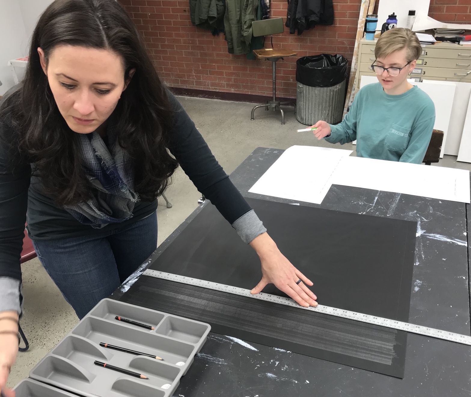 Art students at Montana State University Billings